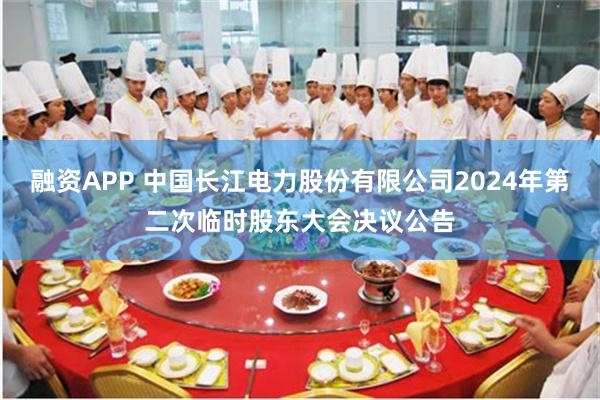 融资APP 中国长江电力股份有限公司2024年第二次临时股东大会决议公告