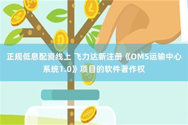 正规低息配资线上 飞力达新注册《OMS运输中心系统1.0》项目的软件著作权